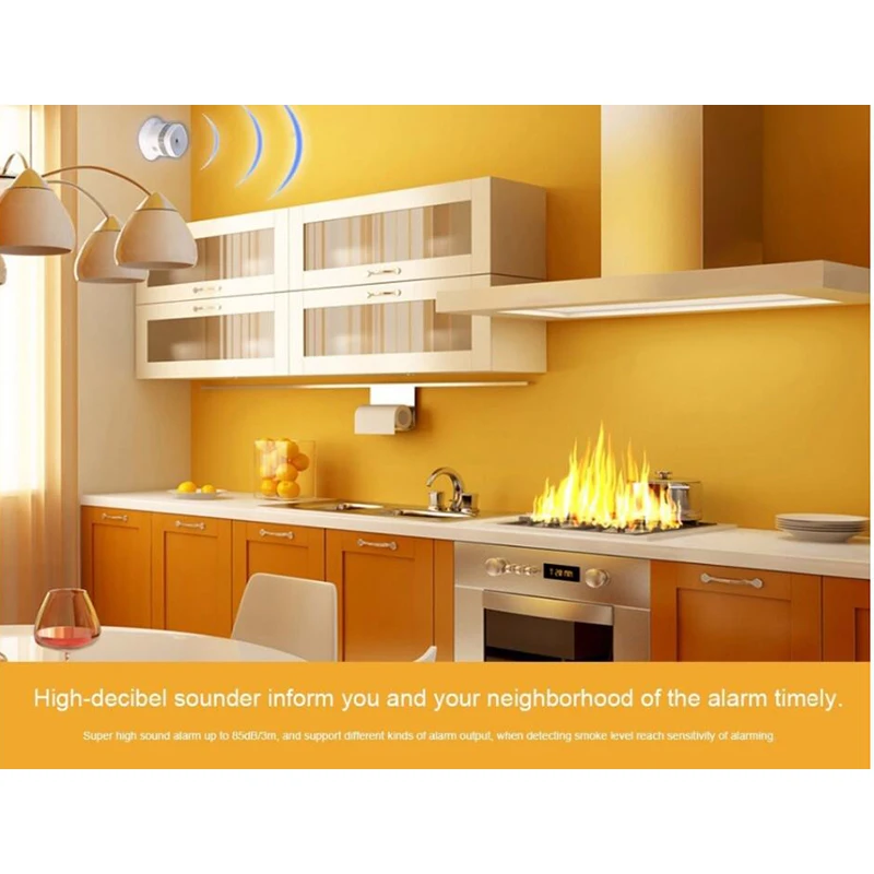 HEIMAN Умный домашний Zigbee Smart анти пожарная сигнализация датчик дыма детектор