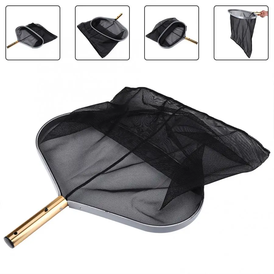 Портативный плавающий сверхмощный очиститель для бассейна Листьев тонкая сетка