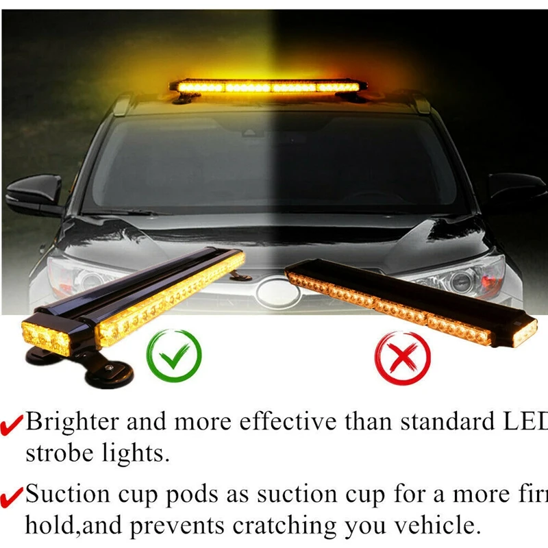 Двусторонний предупредительный стробоскоп с 54 светодиодный для экстренного