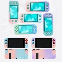 matte pc hard front back cover crystal shell for nintendo switch ns lite console joy con controller protective sticker skin case