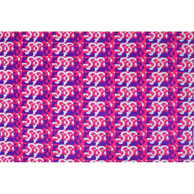 Африканский настоящий воск розовый и фиолетовый узор ткань с принтом