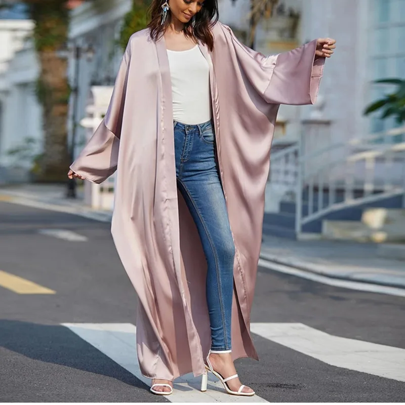 

Kaftan Moroccan Batwing Abaya Dubai Kimono Femme Musulmane Turkey Muslim Cardigan Mujer Dress Caftan Islam Abayas For Women Robe