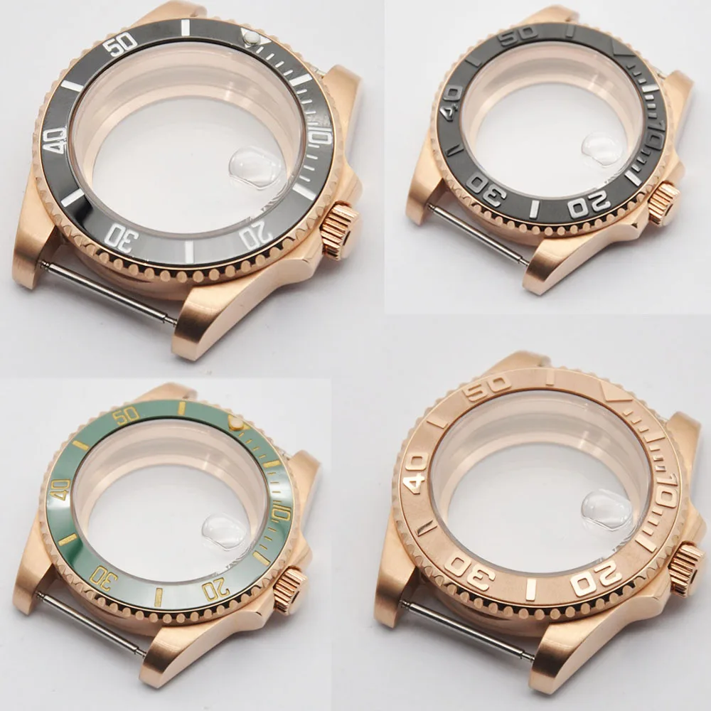 Чехол для часов 40 мм с сапфировым стеклом и керамической рамкой