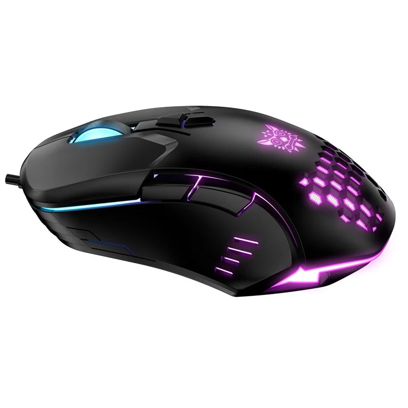 

New Onikuma CW902 Decorated Professional Gaming Mouse Usb Interface Rgb Light Effect Four Speed Dpi Adjustable Mouse