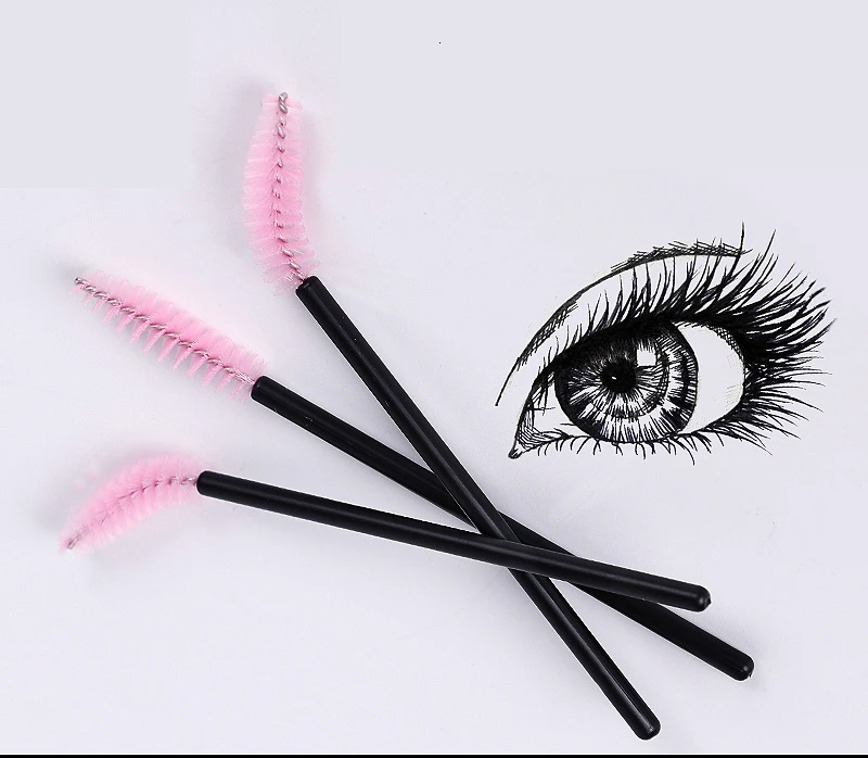 DORADOSUN 100 шт. одноразовая щетка для ресниц в форме винта портативная кисточка