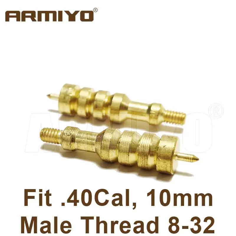 Латунная щетка для чистки пистолета Armiyo 7 62 мм/9 мм/.22/.243/.40/.45 Jag 8-32 наконечник ружья