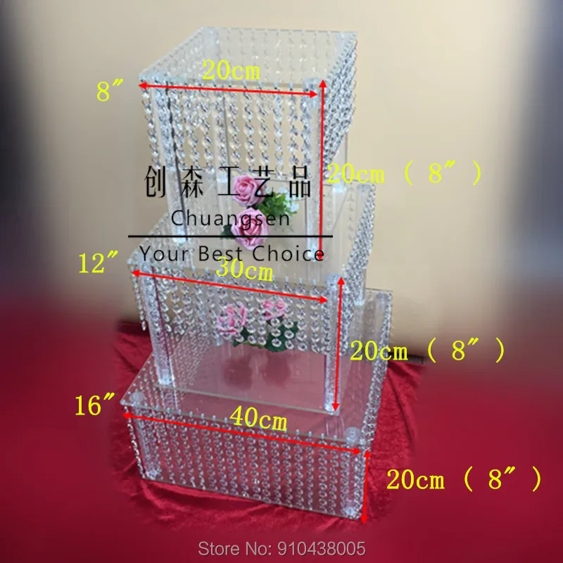 Cheap beautiful cupcake stand acrylic crystal cake wedding party event deco holders | Дом и сад