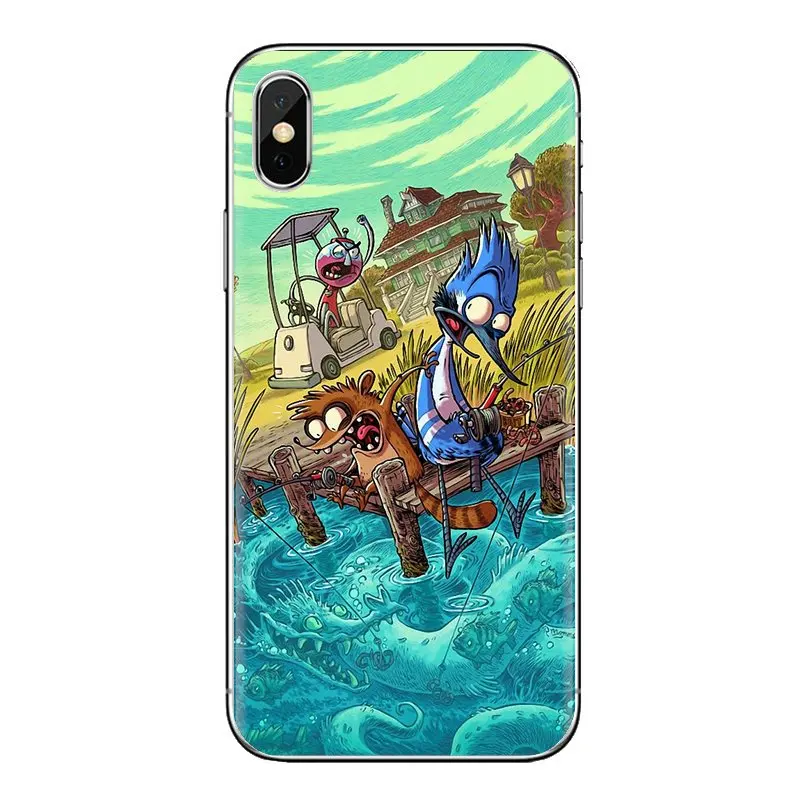 Обычное шоу Ригби Blue Jay енота ТПУ чехлы накладки для Oneplus 3t 5T 6T Nokia детей возрастом 2