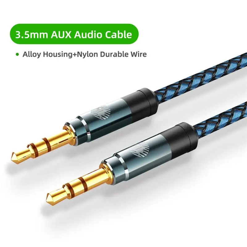 AUX кабель удлинитель с позолоченным покрытием аудиокабель адаптер для наушников