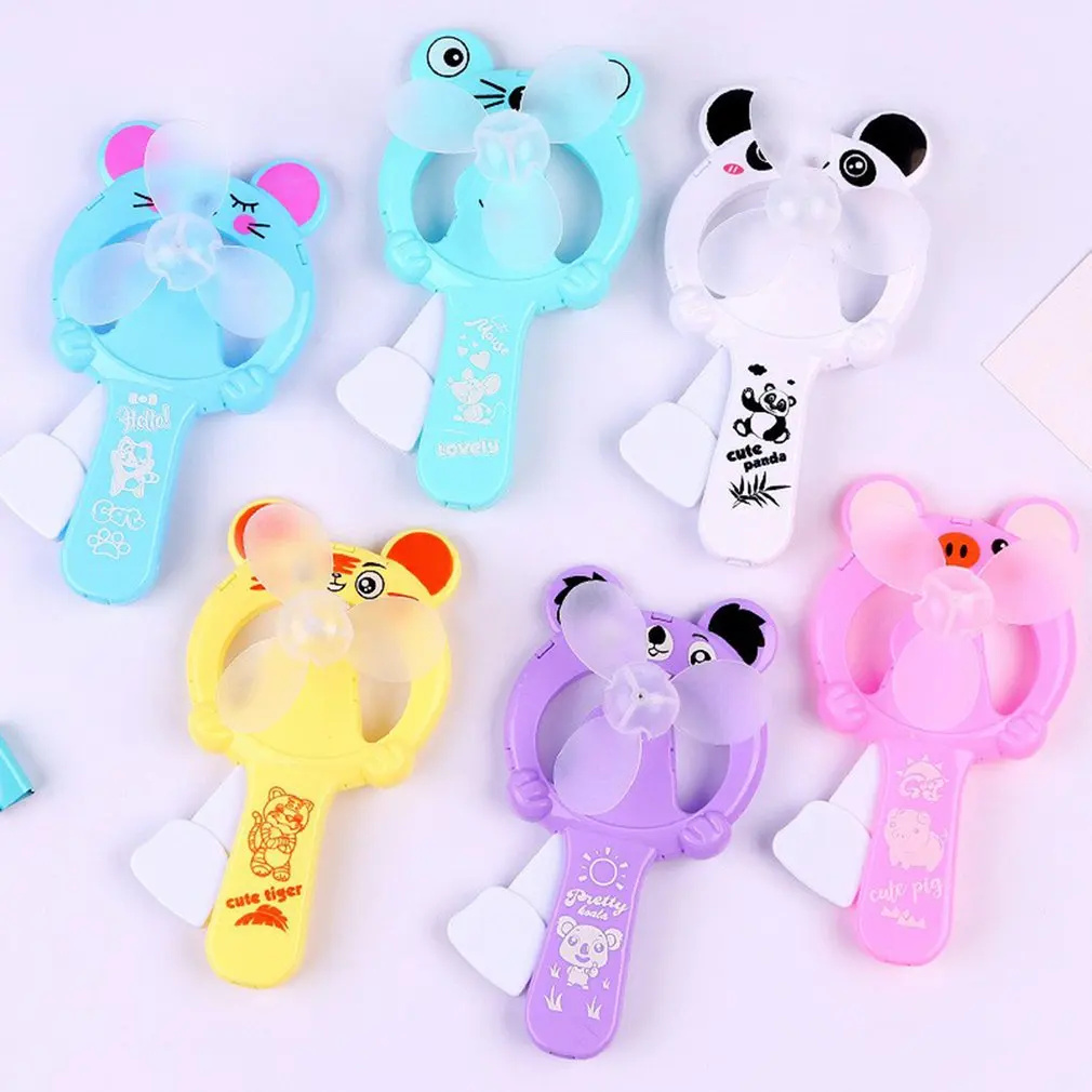

1pcs Gifts Manual Handheld Summer Mini Cooling Air Conditioner for Children Kids Mini Portable Hand Pressure Fan Color Random