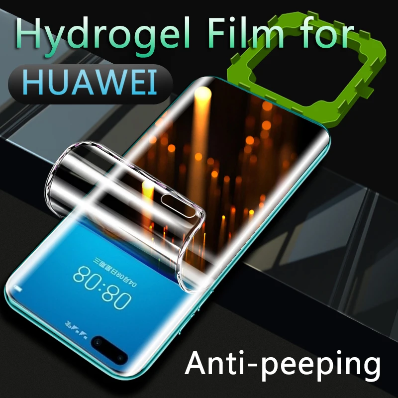 

P50Pro Hydrogel Film For Huawei P40 P30 Pro Privacy Screen Protector Mate30Pro 20Pro Anti Spy Mate40Pro 40RS Honor 50Pro 60Pro