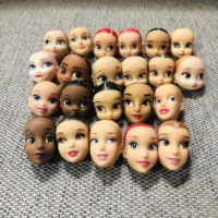 1pcs original princess head doll accessories diy doll bald material cartoon princess kawaii elsa anna action figure model toys