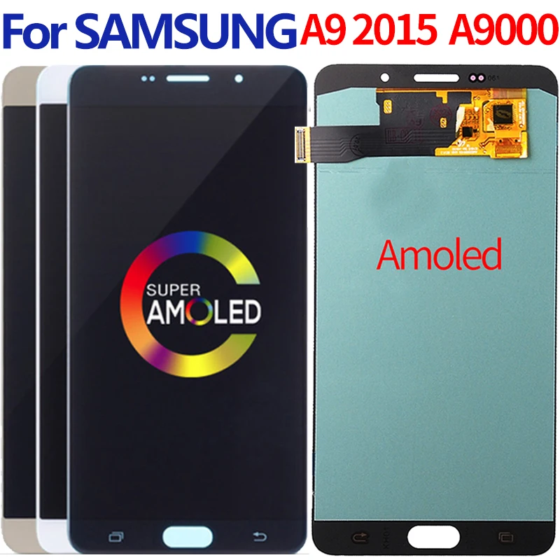 Для SAMSUNG GALAXY A9 2015 ЖК дисплей сенсорный экран дигитайзер в сборе для A9000 A900F