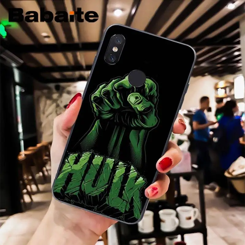 Babaite Marvel Heroes Халк черный ТПУ Мягкий силиконовый чехол для телефона чехол для Xiaomi 6 MIX2 8SE K20 REDMI 5A NOTE4X 7 6A мобильные чехлы - Цвет: A3