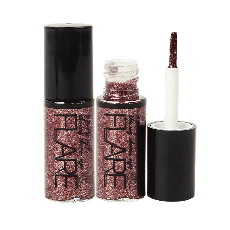 Модные блестящие тени для век Блеск жидкая металлическая подводка глаз