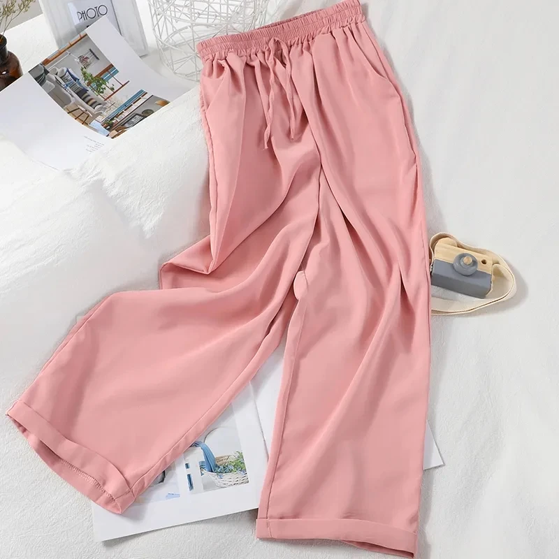 

Suit Women's Fashion Summer Loose Suit Collar Three-quarter Sleeve Jacket Nine-point Wide-leg Pants Suspenders Three-pieces