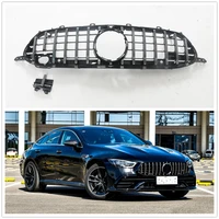 Front Grille Racing Grill For Mercedes Benz AMG GT 53 63 4-Door 2018-2020 Coupe Chrome Car Body Kit Upper Bumper Hood Mesh Grid