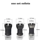 3 шт.компл. 8 мм 6,35 мм 6 мм один набор цанг инструментальная Цанга патрон гравировальный обрезной станок Электрический фрезерный станок Инструменты для фрезы