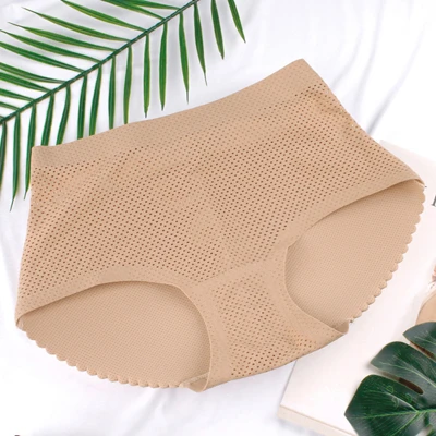 S2SN Sexy Women Mid-rise Sponge pad Enhancers Fake Ass Panty Hip Butt Lifter Underwear Bottom Push Up Panties Beathable Panty Shorts - Цвет: S2SN