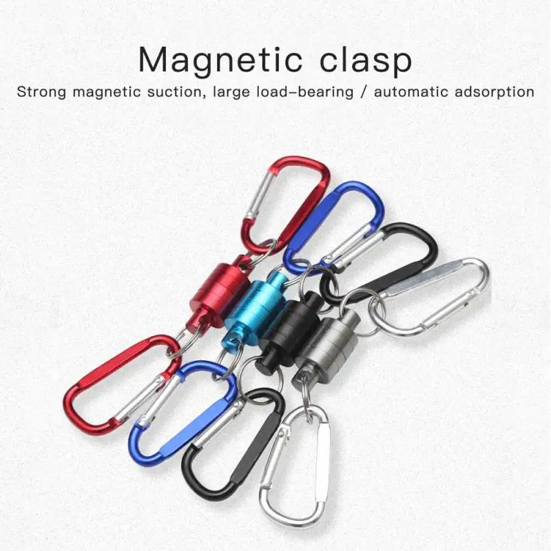 

Mountaineering Buckle KEY CHAIN Outdoor Fishing Mountaineering Anti-loss Rope 1pc Multifunction Magnetic Clasps Magnetic