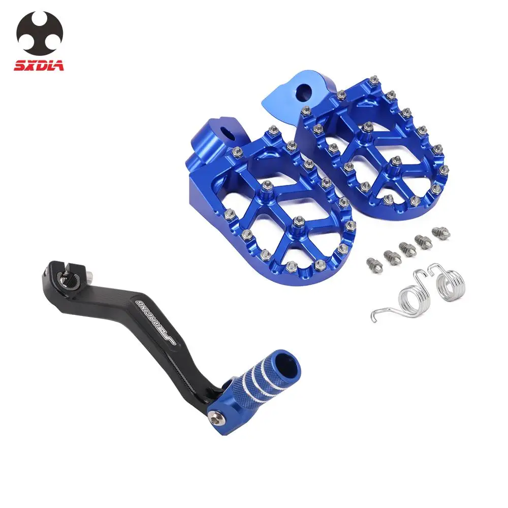 

For YAMAHA YZ250F YZ450F WR450F YZ125 YZ250 YZ125X YZ250X WR250F Gear Shift Lever Foot Pegs FootPegs Footrests Pedals Kit Set