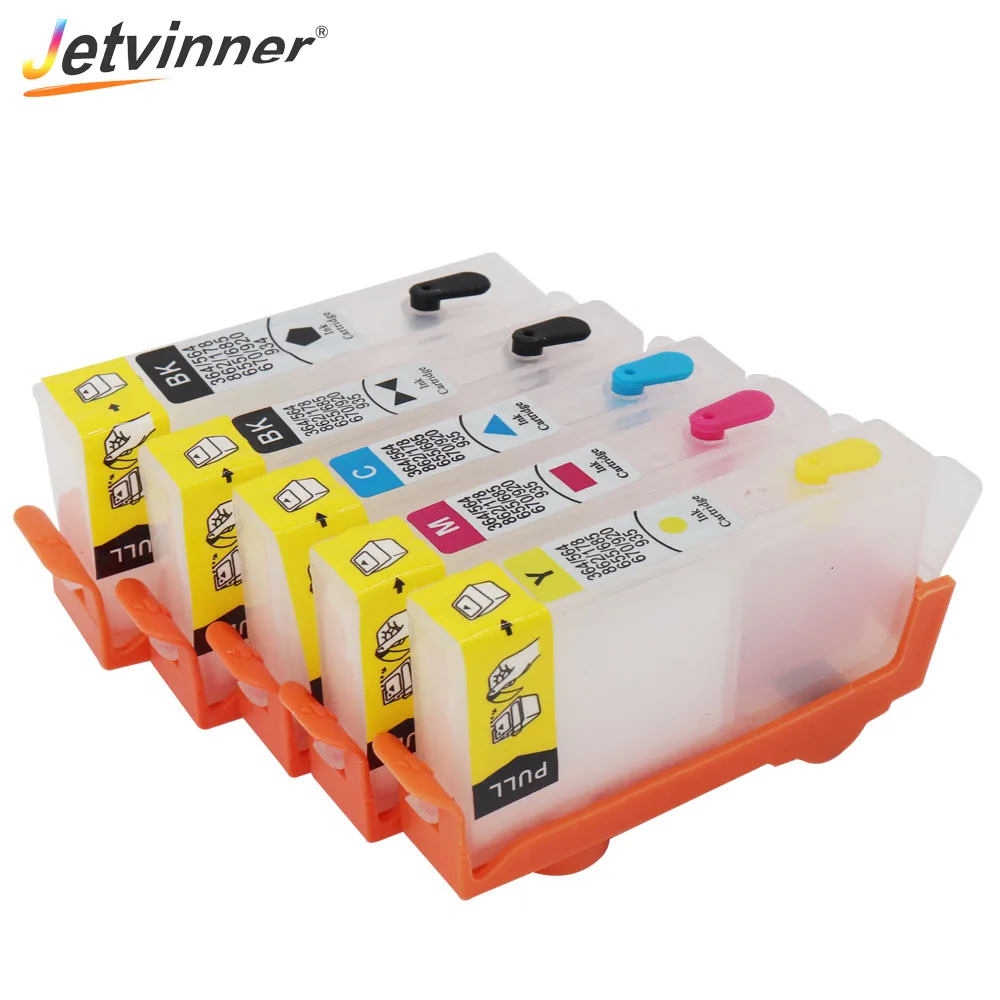 Jetvinner 5 шт. для hp 862 многоразовый фотоумный AIO/7510 детской/плюс AIO/Pro B8550 с дуговыми