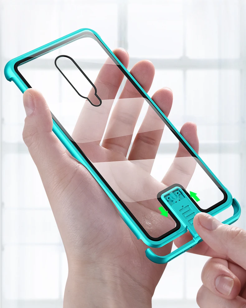 Роскошный Алюминиевый металлический чехол из закаленного стекла для Oneplus 7/7Pro чехлы для Oneplus 7 Pro металлический бампер рамка Coque