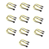 10pcs 30cm cpu 8pin to image video card dual 8pin 6pin2pin power supply splitter cable cord 1 to 2 power cables