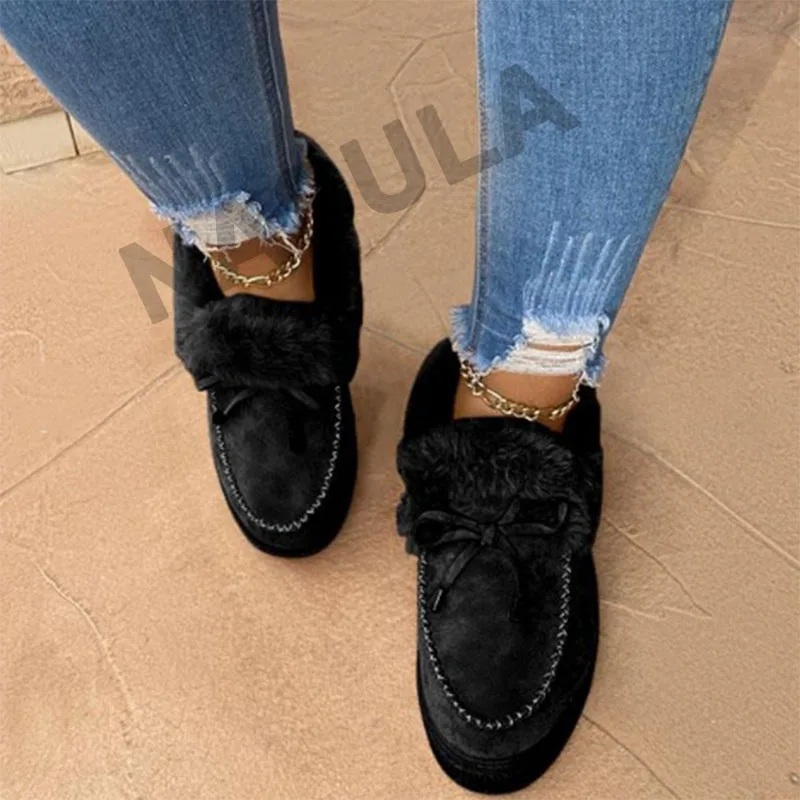 Новое поступление Сезон зима осень Женская обувь на меху Трендовая повседневная