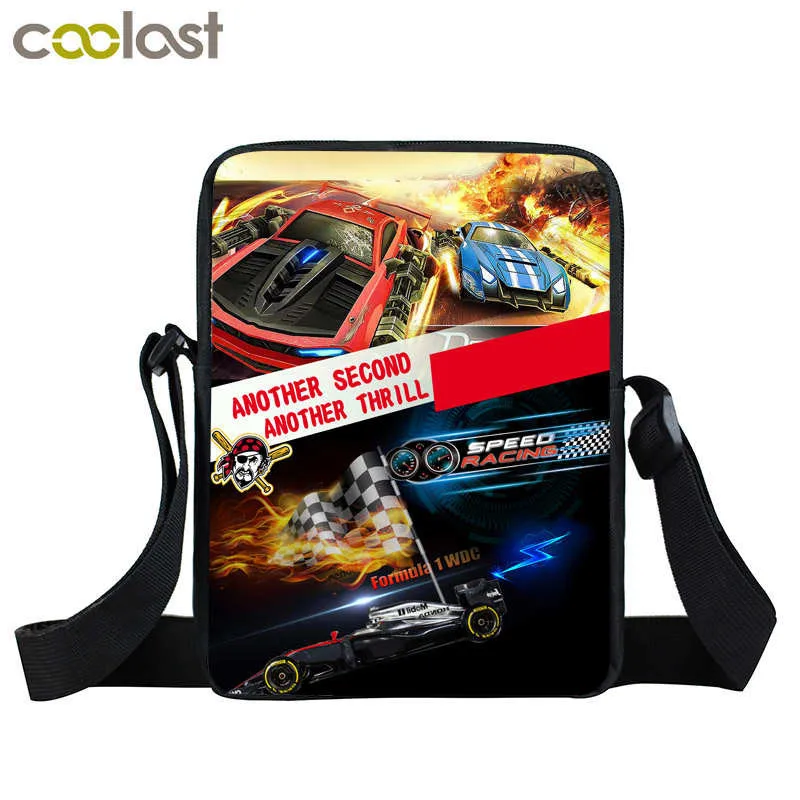 Cool Racing Car crossBag мини сумка мессенджер Студенческая маленькая на плечо для девочек