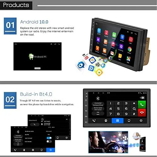 Автомагнитола на Android с GPS навигацией видеоплеером сенсорным экраном и функцией