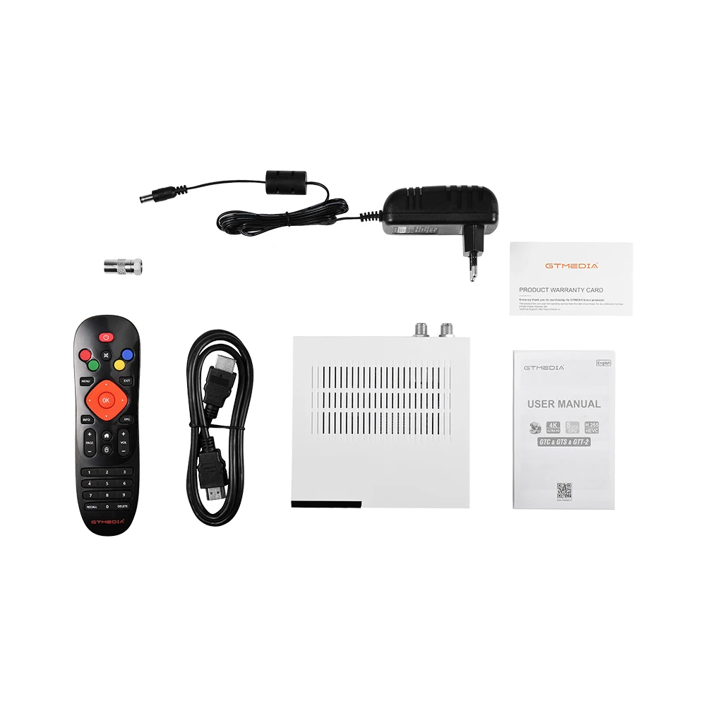 ТВ приставка GTMEDIA GTC на базе Android 6 0 DVB S2/T2/Cable/ISDBT 2 Гб RAM 16 ГБ ROM Freesat спутниковый
