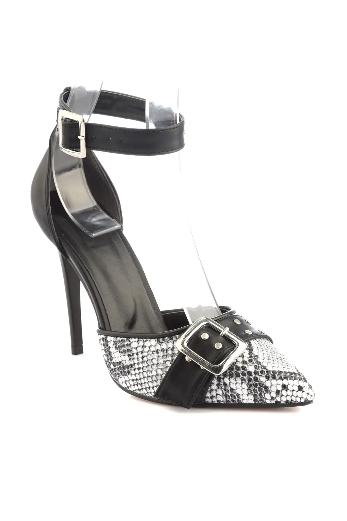 Женская Классическая обувь на каблуках со змеиным принтом Обувь TAKSS20TO0300|Женские
