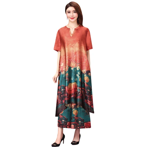 2021 осень новые свободные штаны с принтами женская простая повседневная обувь из