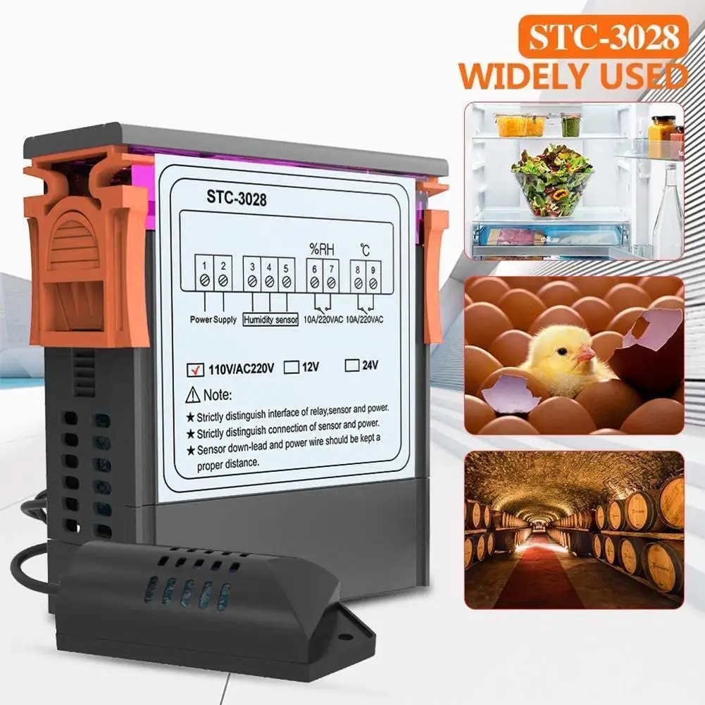 

STC-3028 контроль температуры ler термостат влажности 12 В/24 В/220 В термометр STC-1000 управление ler гигрометр управление 40% W0F7