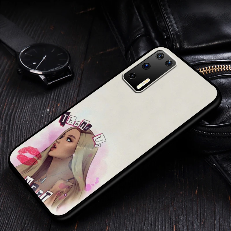 

Thank U Next Ariana Grande Silicone Phone Case for Huawei P30 P20 P40 Lite E Pro P Smart Z Plus 2019 P10 P9 Lite Black Cover