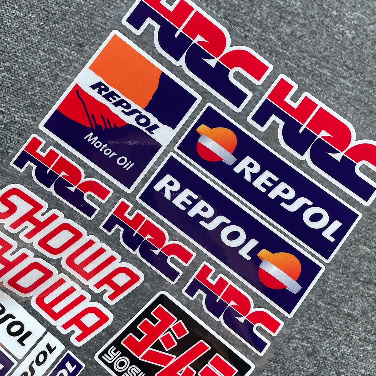 Набор светоотражающих наклеек на шлем и бак мотоцикла Honda HRC CBR CBR1000RR CBR650F CBR600RR CBR500R