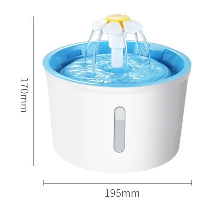 

2.4L Automatic Cat Water Fountain LED Electric Mute Water Feeder USB Dog Pet Drinker Bowl Pet Drinking Dispenser For Cat Dog