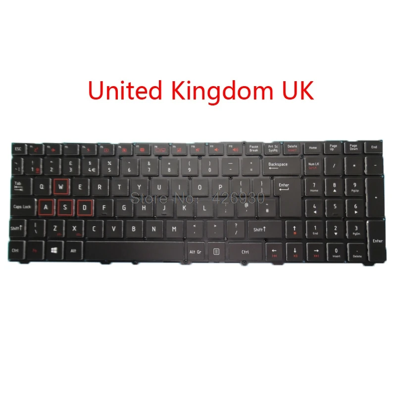 Ноутбук US UK Клавиатура для ThundeRobot 911 911M M2 T1 TARGA T6A T6B T6C с подсветкой Английский