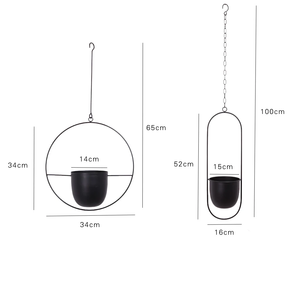 

Metal Plant Hanger Chain Hanging Basket Flower Pot Plant Holder Garden Balcony Dropshipping