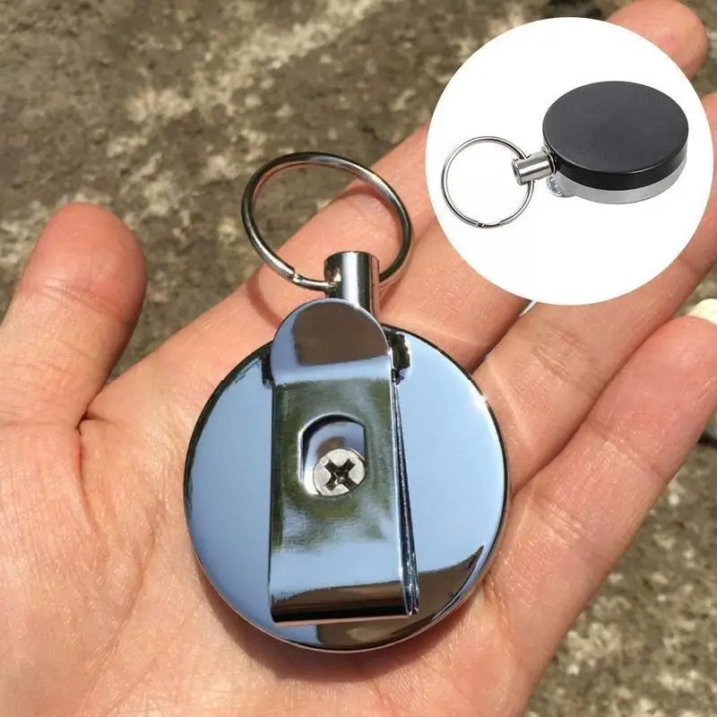 

Personality Security Steel Wire Burglar Tool Clip Recoil Outdoor Reel Chain W5W7 Pull Badge Buckle Ring Retractabl P7M7