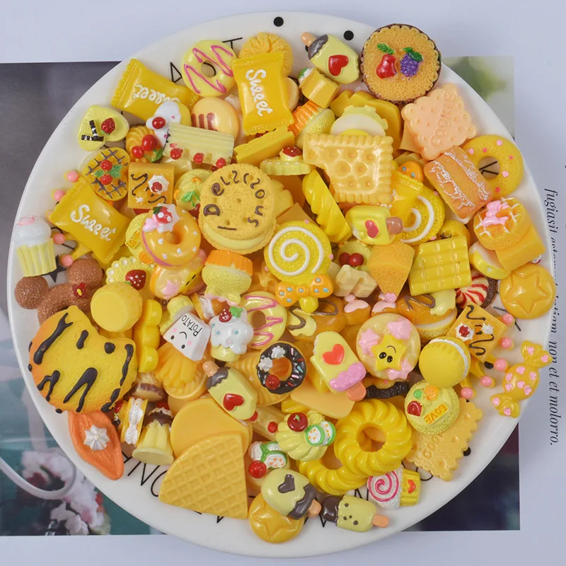 Mixed Diy Cartoon Cream Resin Accessories Clay Charms Kit Lizun Slime Tool Learning Toys for Children Polymer Mold | Игрушки и хобби