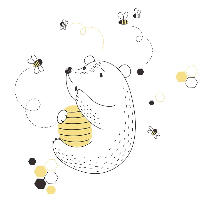 Мультяшные художественные Переводные картинки для гостиной спальни росписи