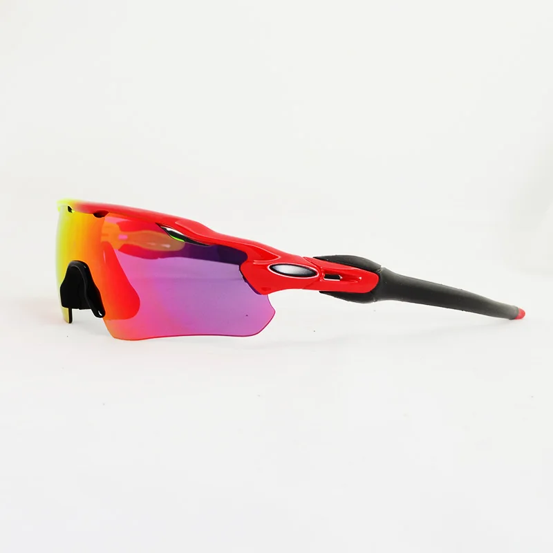 15 Поляризованные спортивные солнцезащитные очки, 4 Сменные линзы, мужские женские велосипедные очки, очки для рыбалки, бейсбольные очки для бега - Цвет: 15