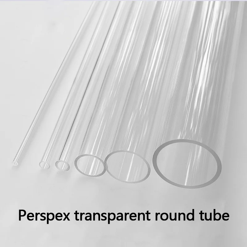 

Perspex transparent round tube 50cm Length 16mm~90mm Acrylic Tube High Transparent Tube For Fish Tank 1 Pcs