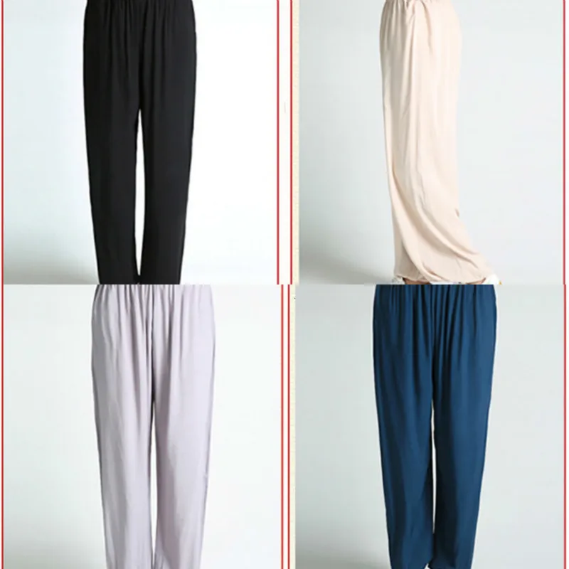 Хлопковые шаровары в стиле кунг фу тай чи 4 цвета одежда для боевых искусств Wing Chun