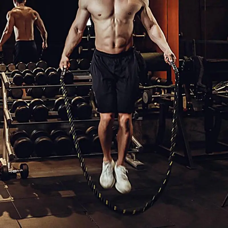 

Heavy Jump Rope Skipping Rope Workout Battle Ropes for Men Women Total Body Workouts Power Training Improve Strength Muscle