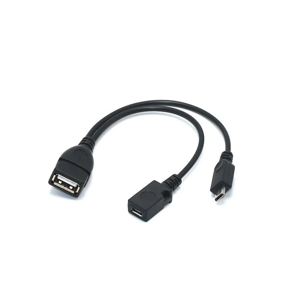 2 в 1 OTG микро USB узловой мощный Y-образный разветвитель адаптер к 5-контактному