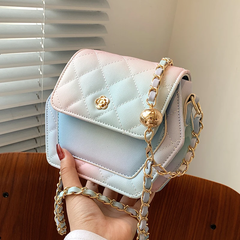 

Модные шестиугольные сумочки на цепочке, женские сумки через плечо, новинка 2021, роскошные брендовые дизайнерские женские сумки-мессенджеры...