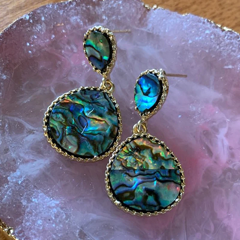 M323 earrings Индийские племенные персональные натуральные Висячие висячие серьги с полимерным камнем Boho Этнические Винтажные висячие серьги для женщин N5E680 - Окраска металла: M323 earrings